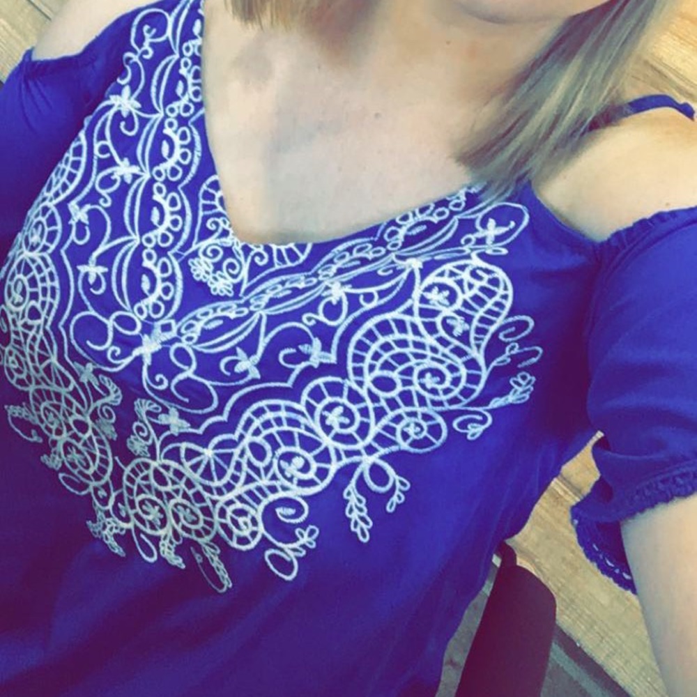 Off the shoulder blouse